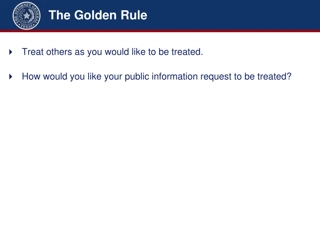 the golden rule