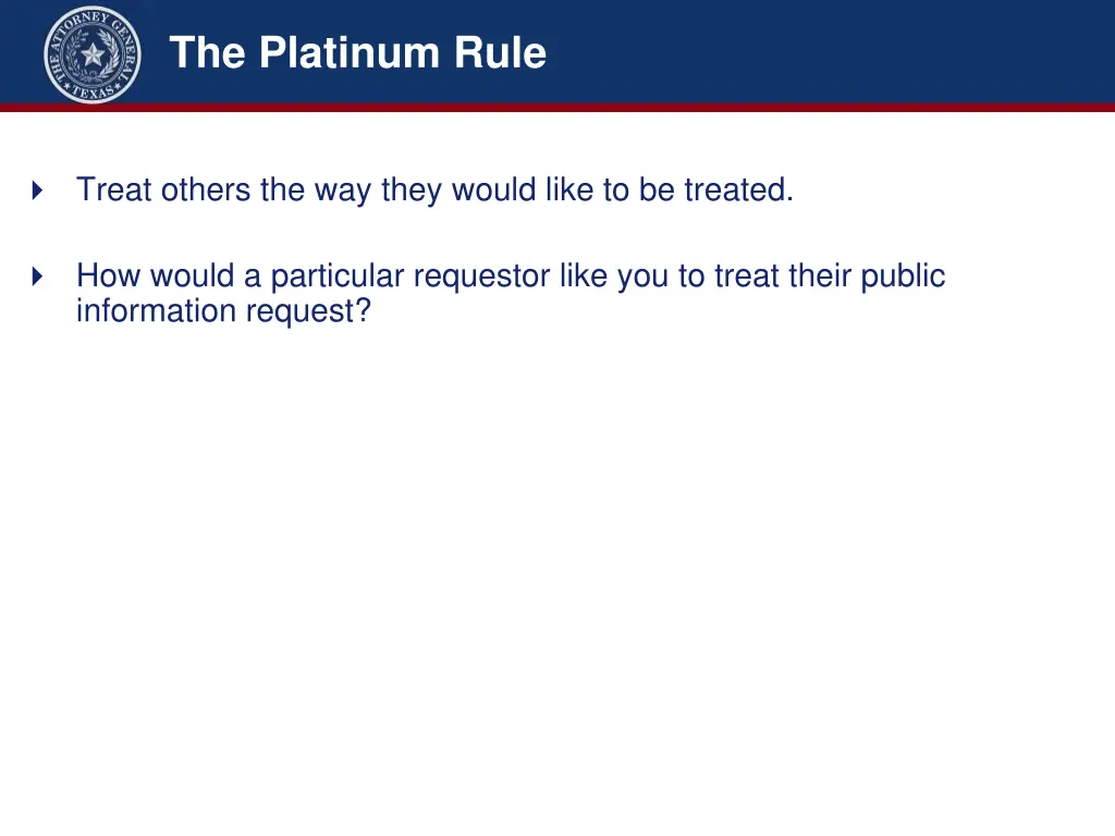 the platinum rule