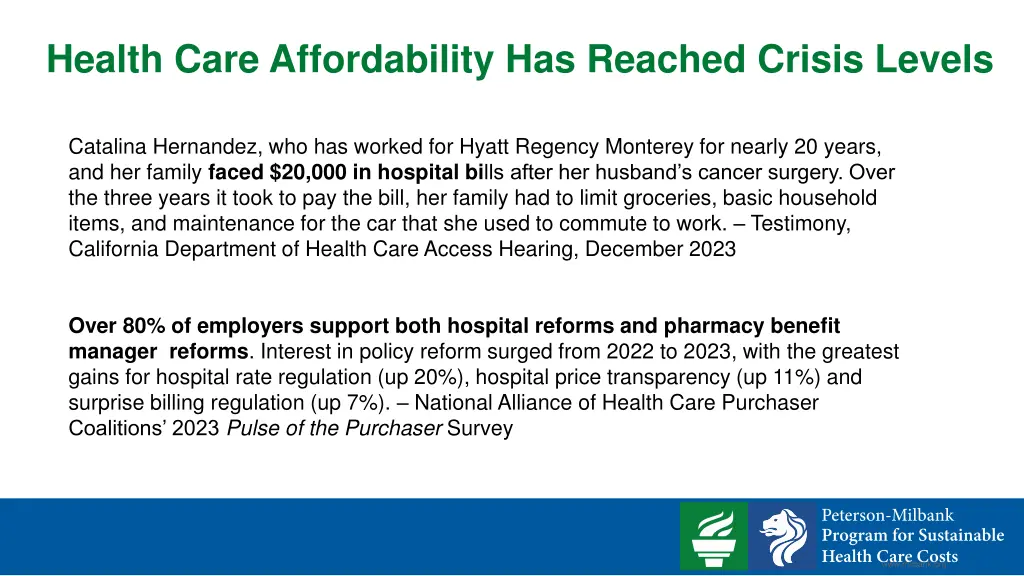 health care affordability has reached crisis