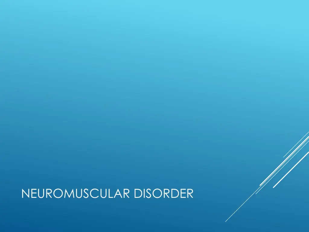 neuromuscular disorder