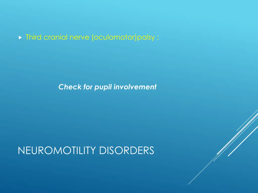 third cranial nerve oculomotor palsy 1