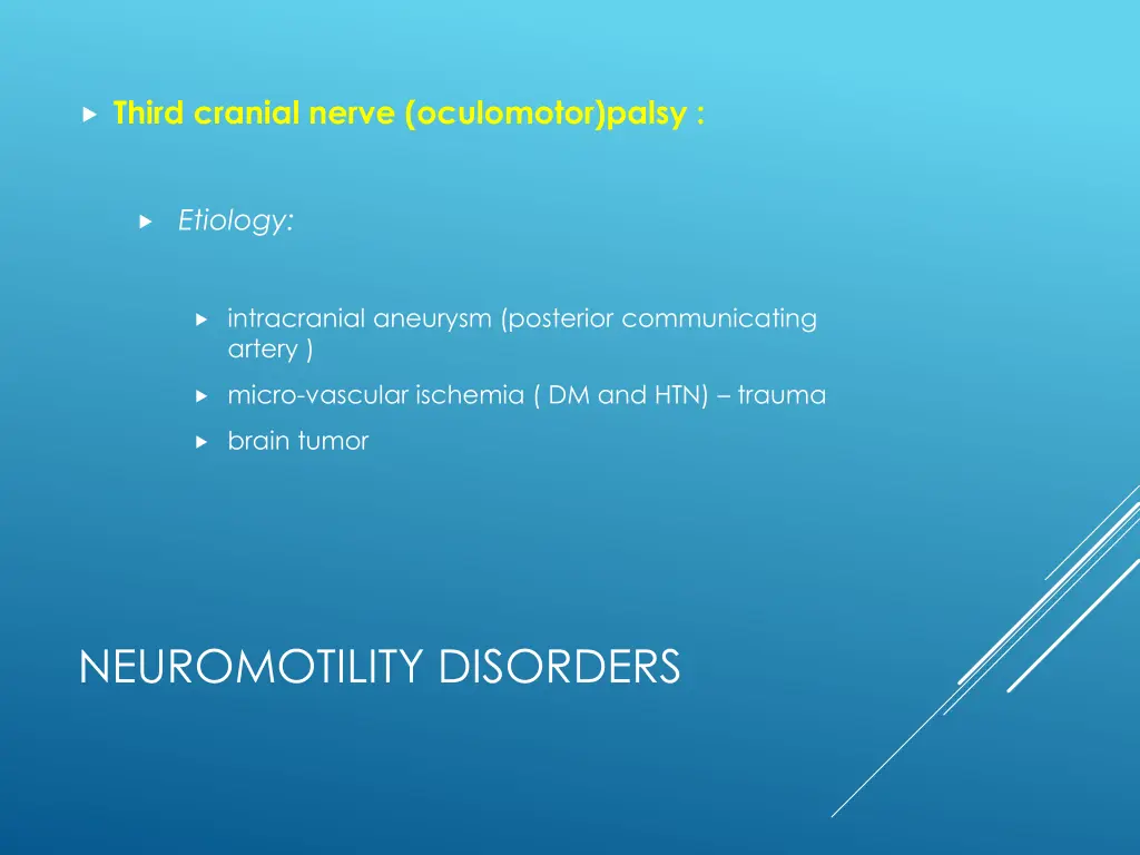 third cranial nerve oculomotor palsy 2