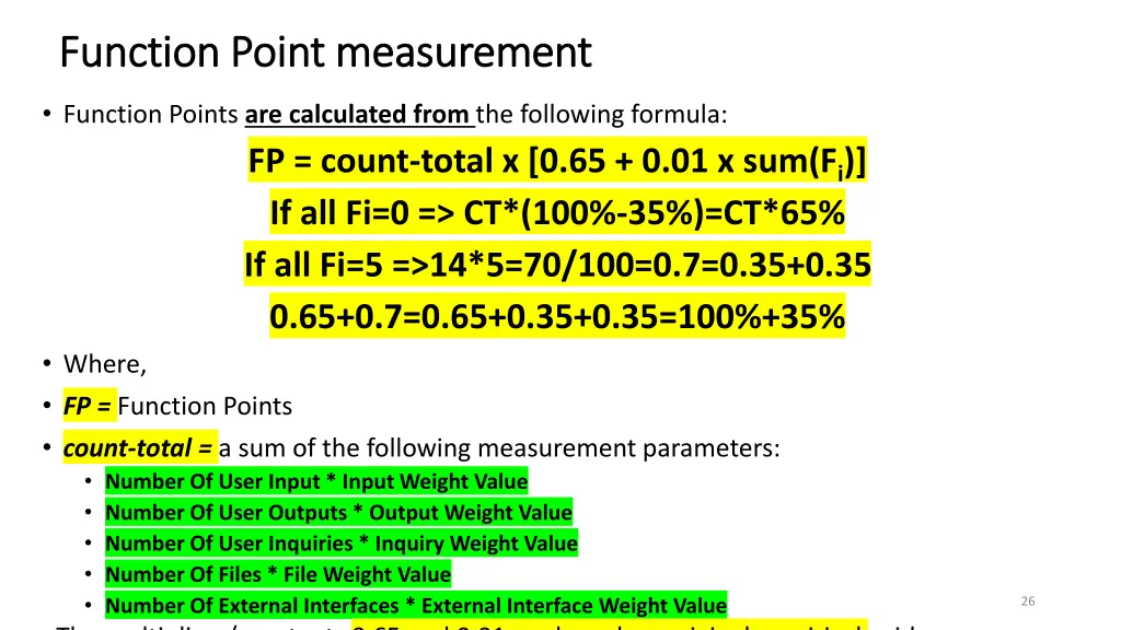 function point measurement function point