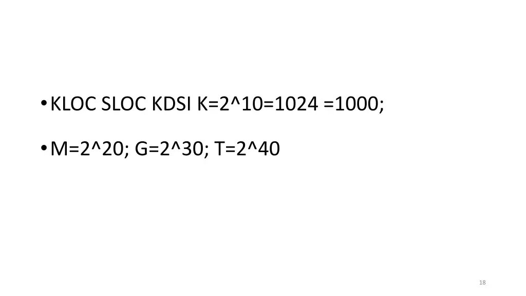 kloc sloc kdsi k 2 10 1024 1000