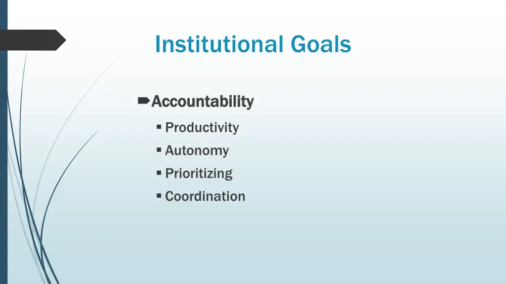 institutional goals 3
