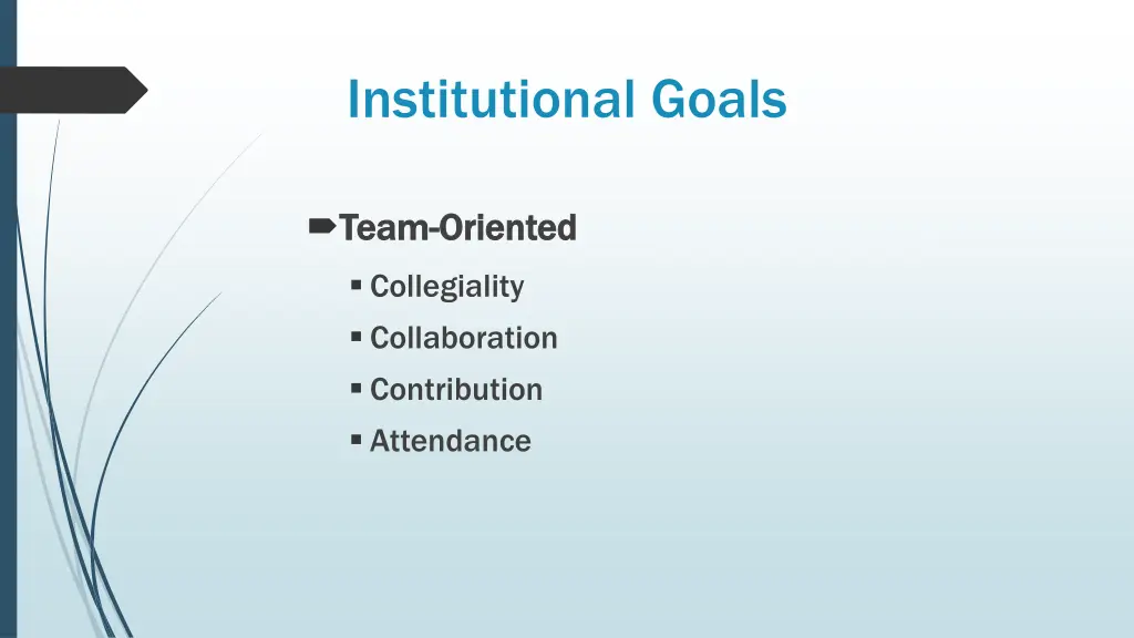 institutional goals 5