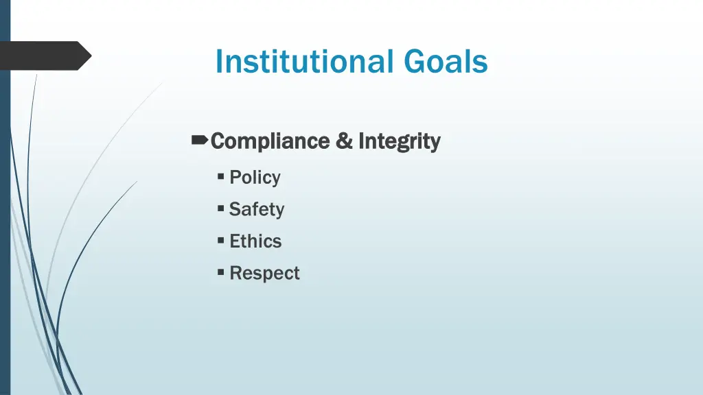 institutional goals 6