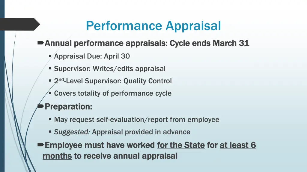 performance appraisal 1