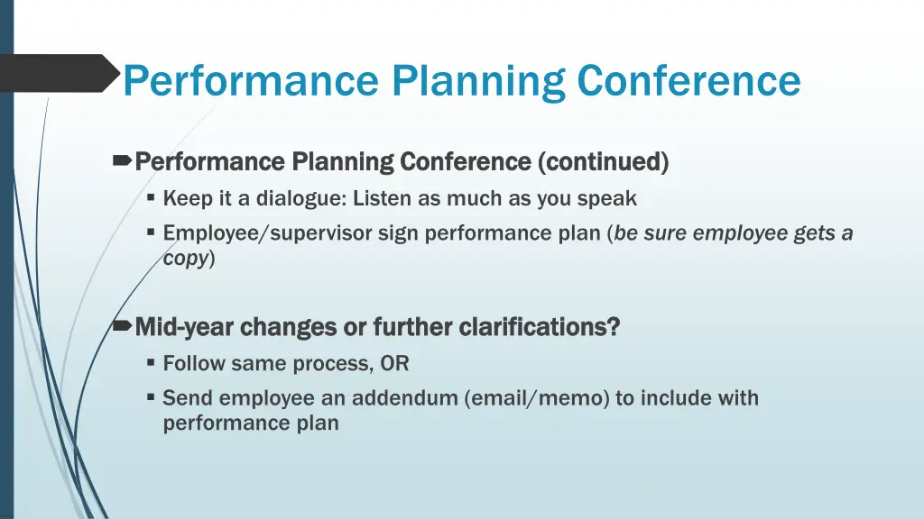 performance planning conference 2