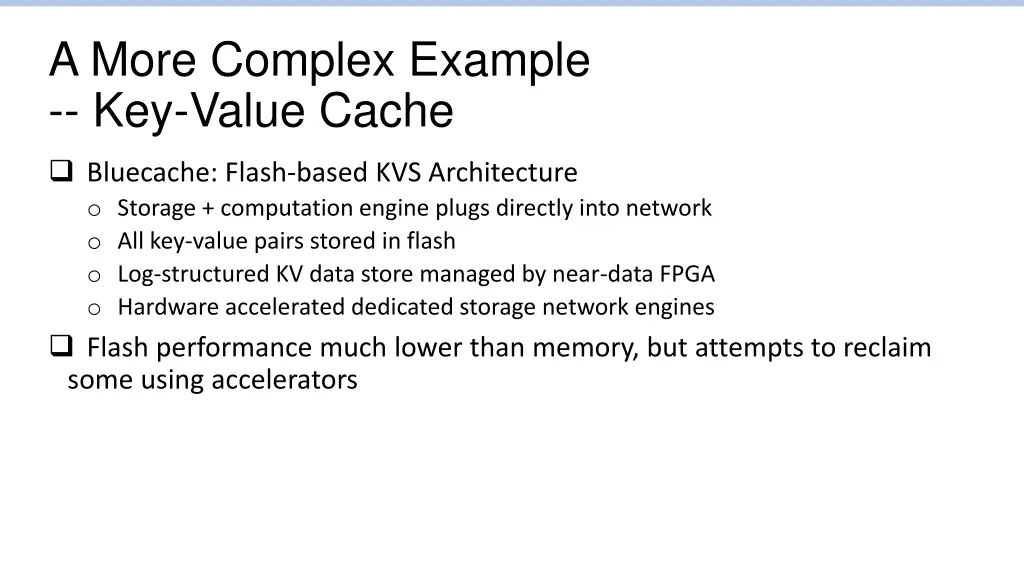 a more complex example key value cache 1