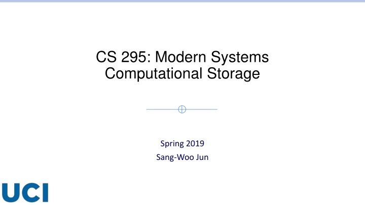 cs 295 modern systems computational storage