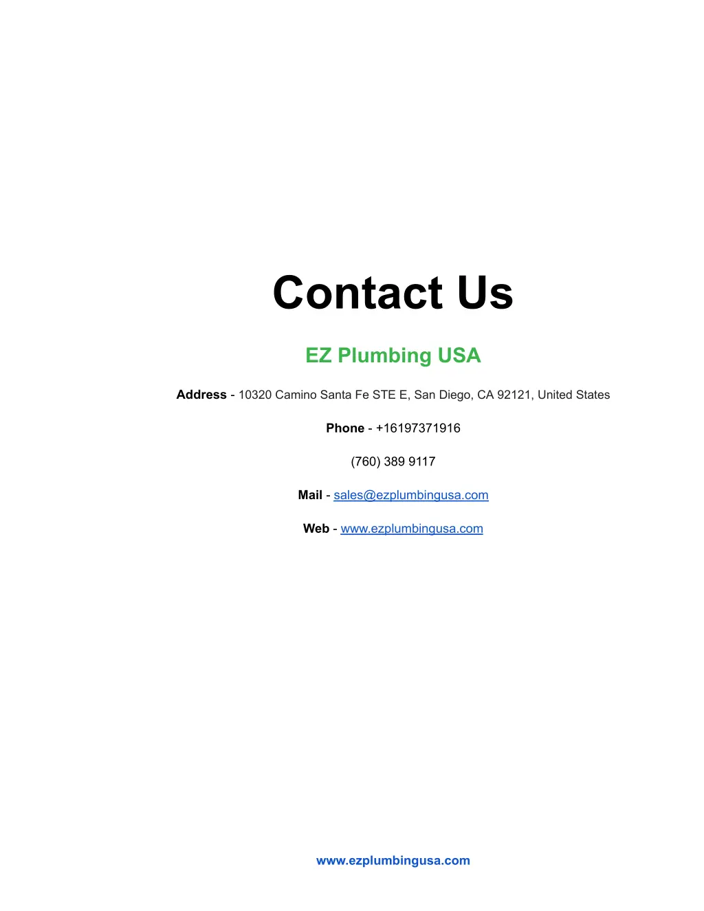 contact us