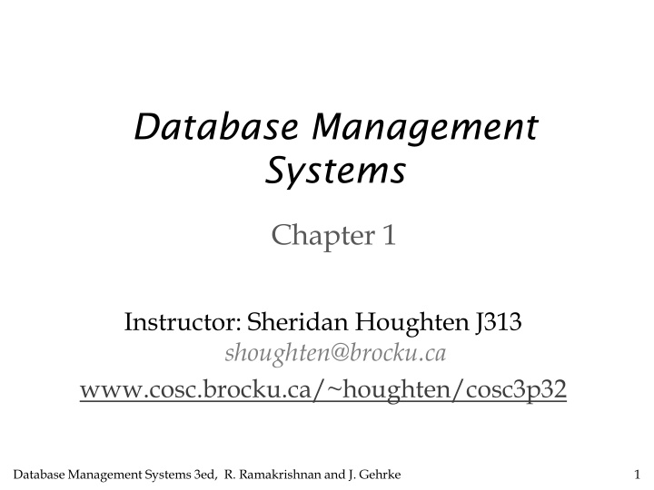 database management systems