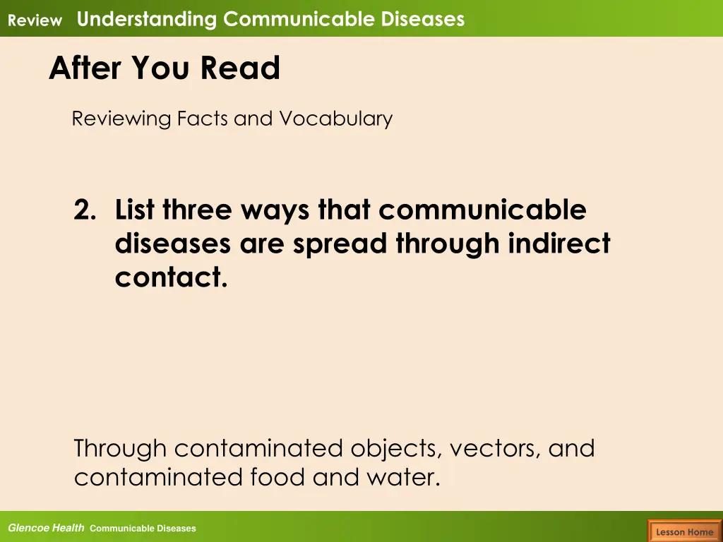 review understanding communicable diseases 1