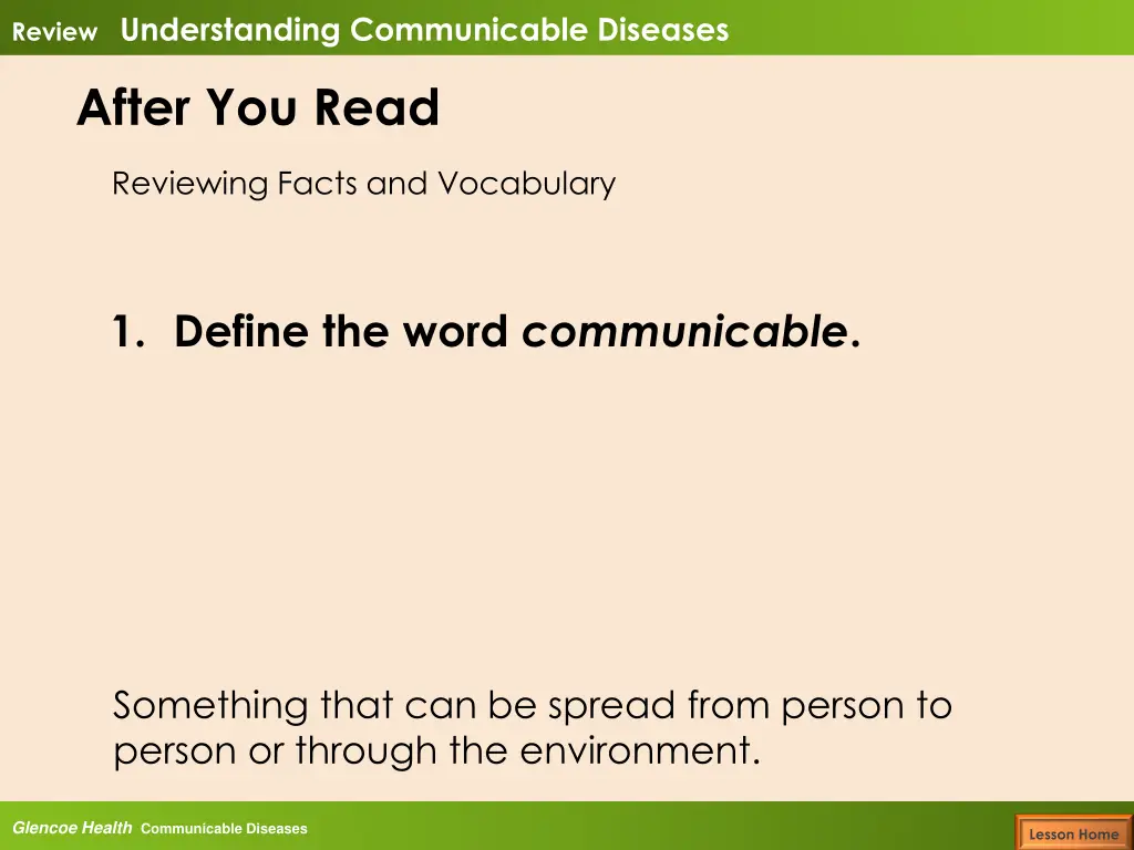 review understanding communicable diseases