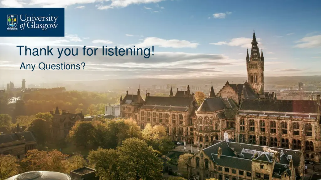 thank you for listening any questions