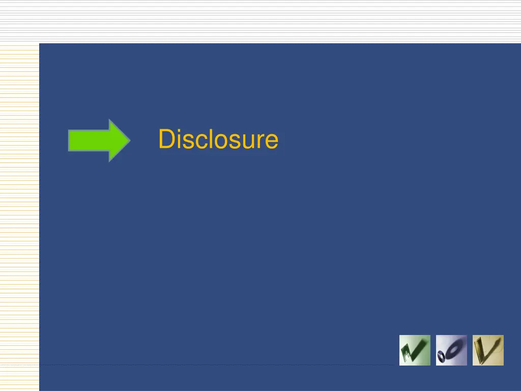 disclosure