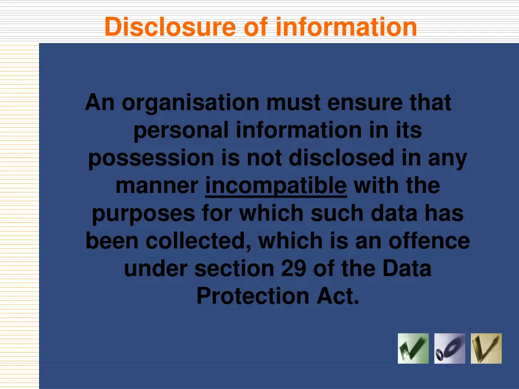 disclosure of information