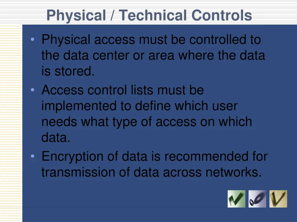 physical technical controls