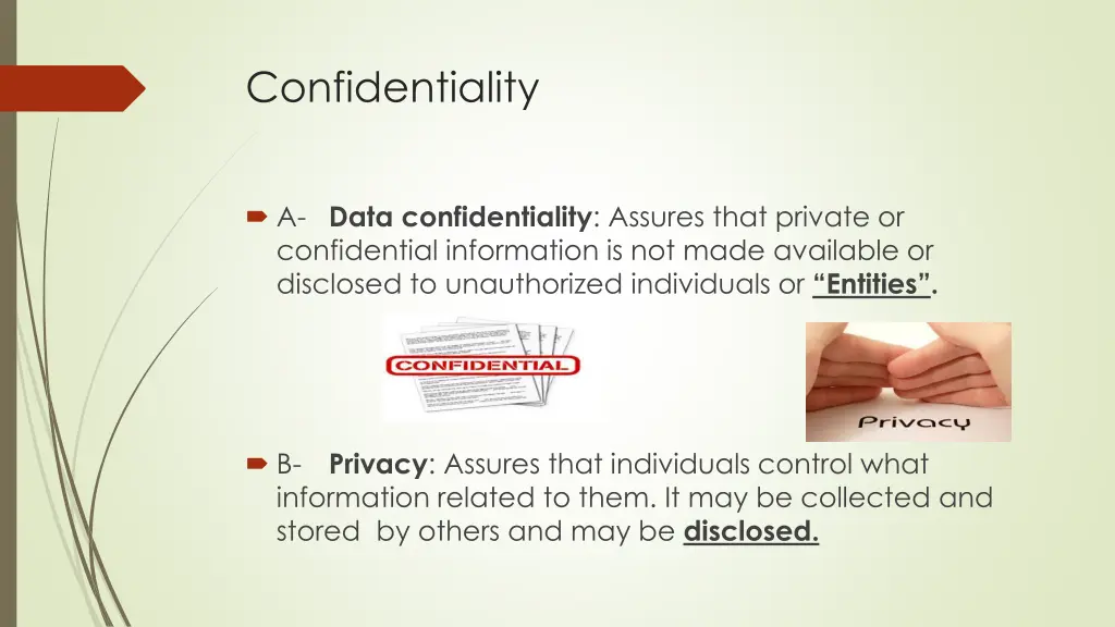 confidentiality 1
