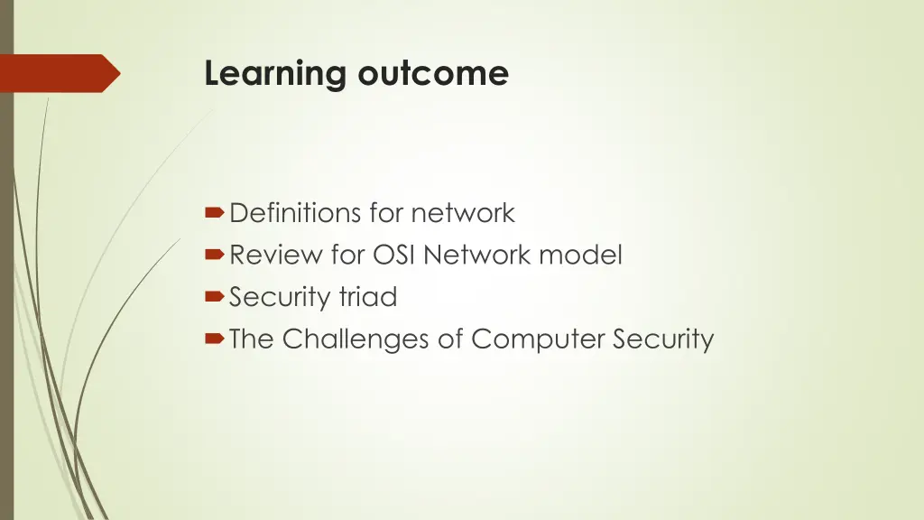 learning outcome
