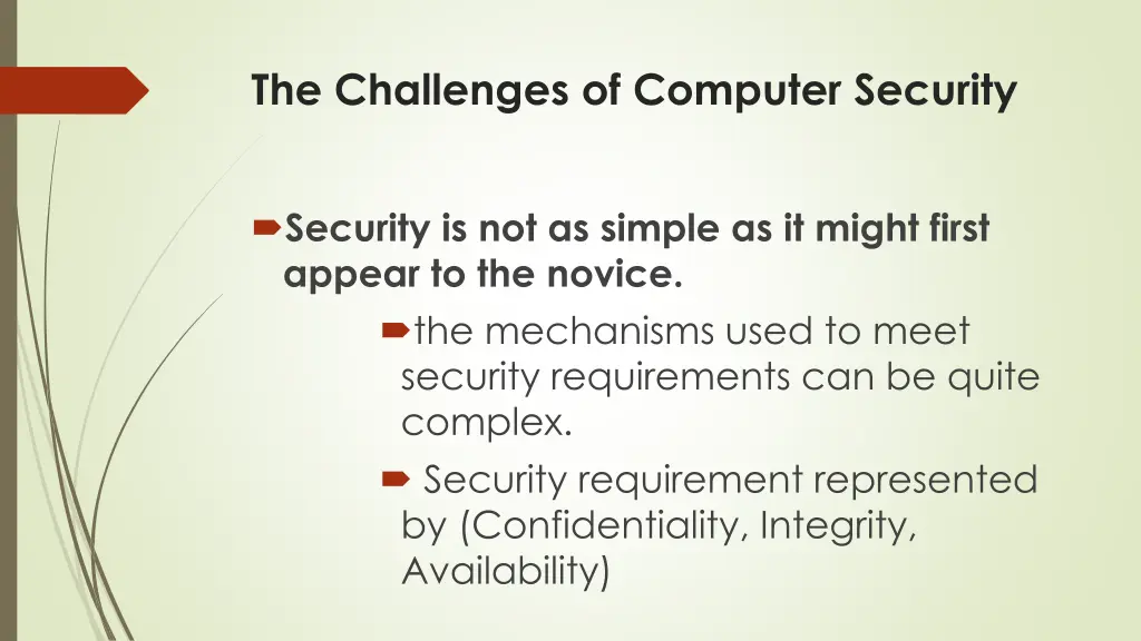 the challenges of computer security