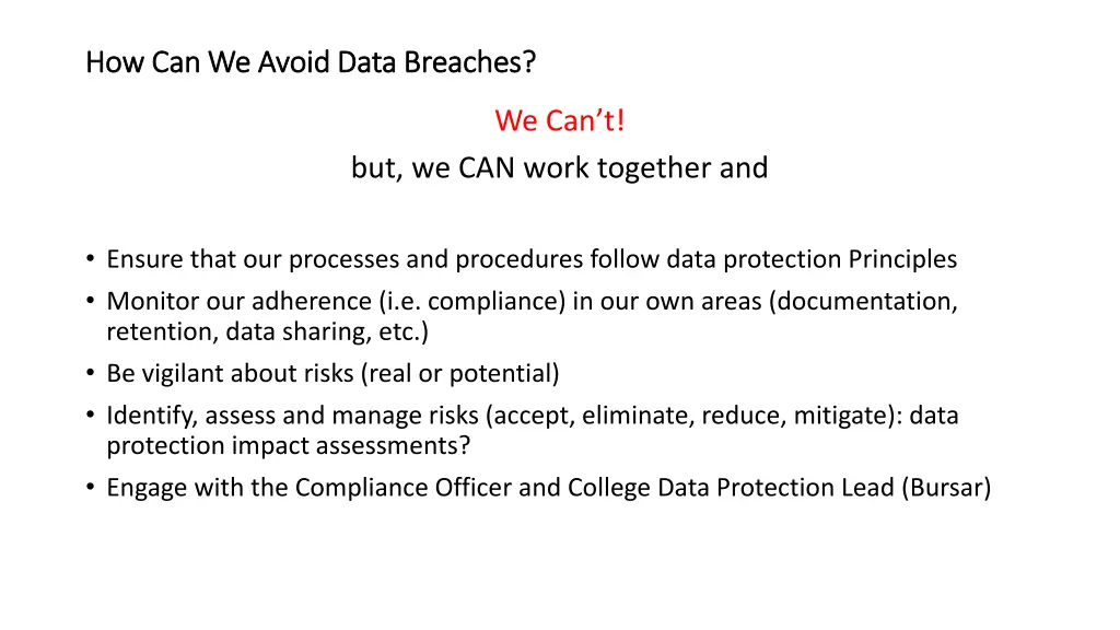 how can we avoid data breaches how can we avoid