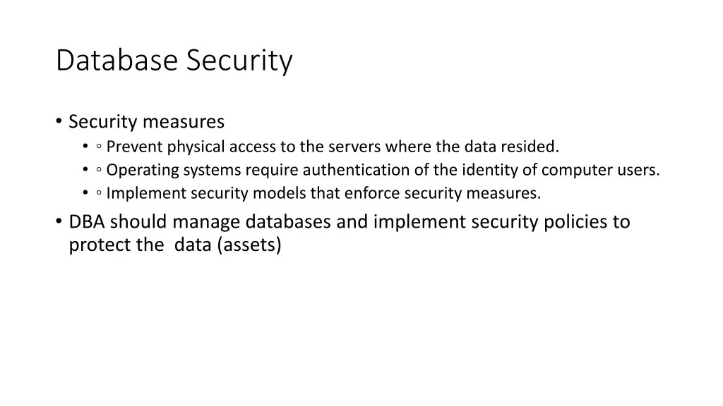 database security 1