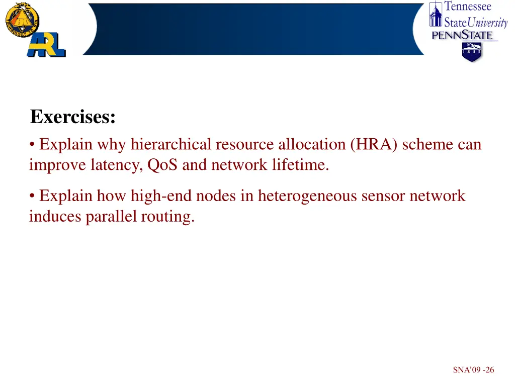 exercises explain why hierarchical resource