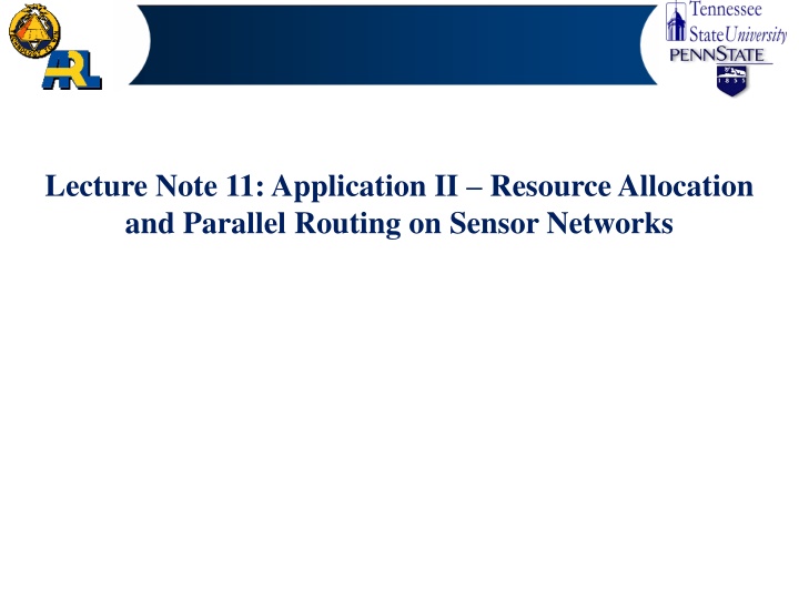 lecture note 11 application ii resource