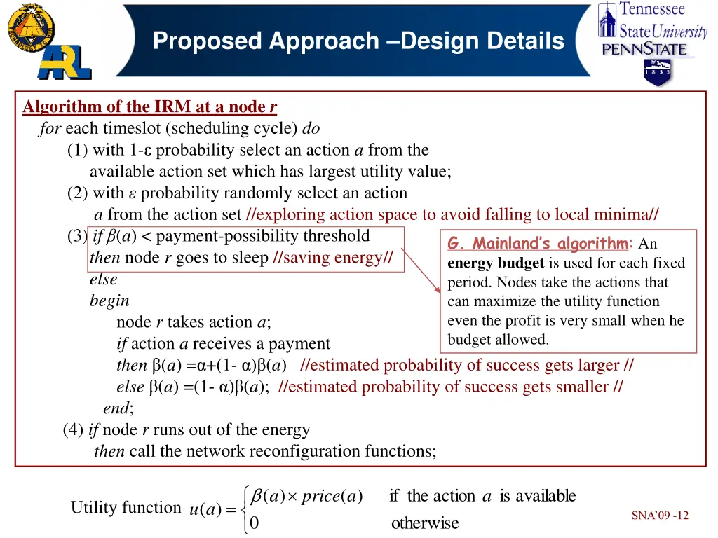 proposed approach design details
