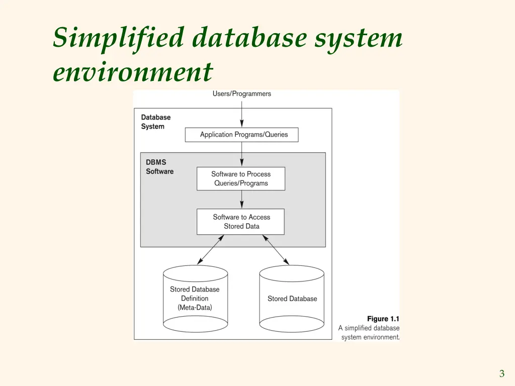 simplified database system environment