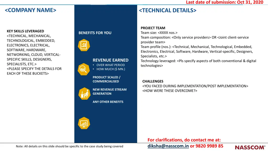 last date of submission oct 31 2020 1
