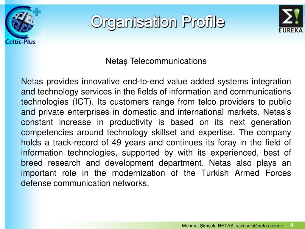 organisation profile