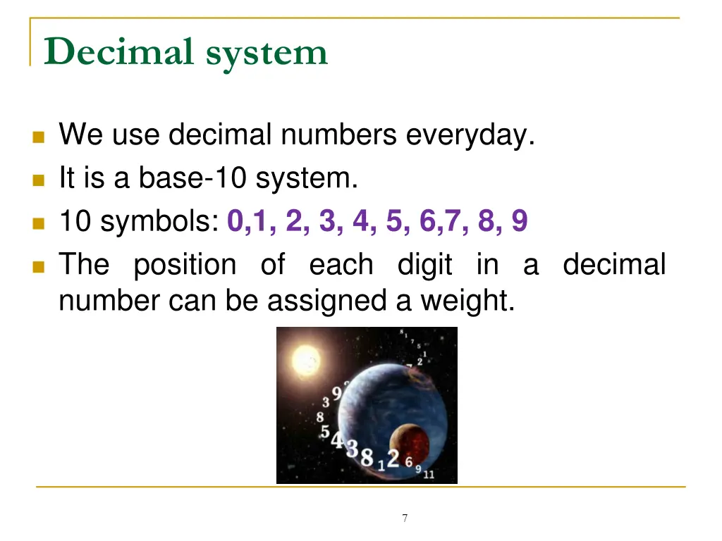 decimal system