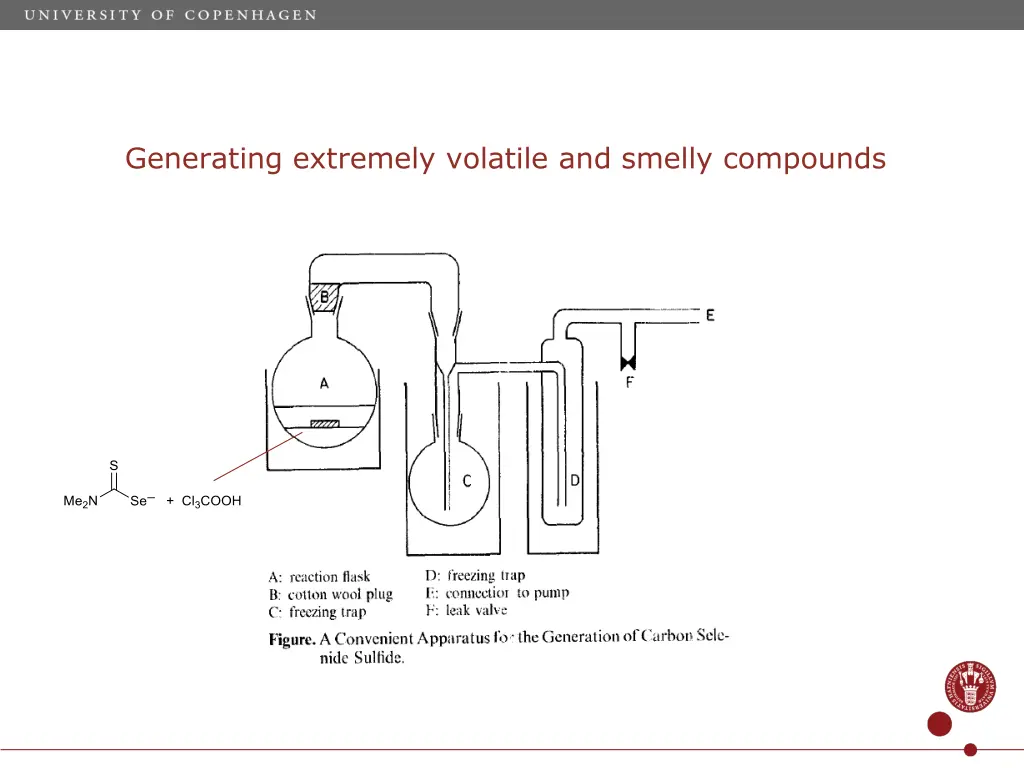 generating extremely volatile and smelly compounds