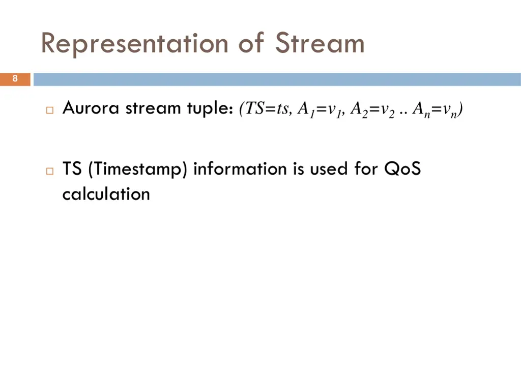 representation of stream