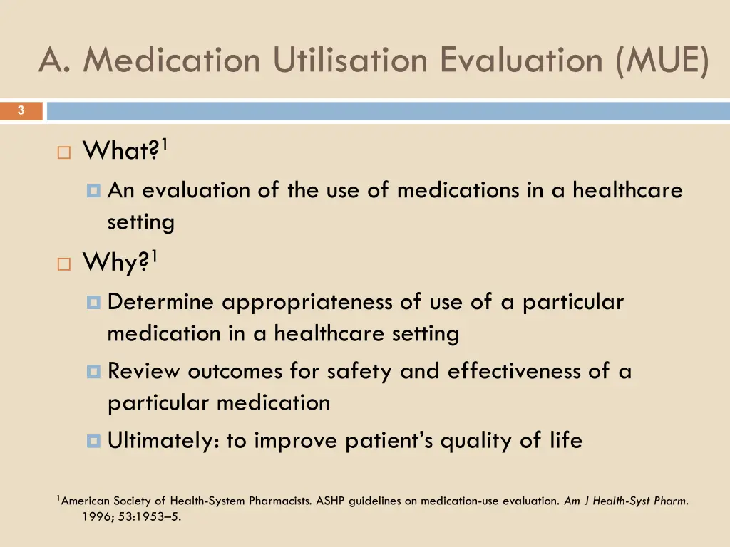 a medication utilisation evaluation mue