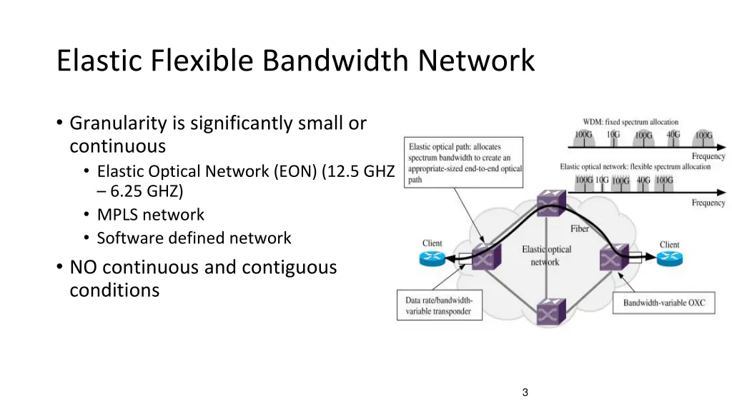 elastic flexible bandwidth network