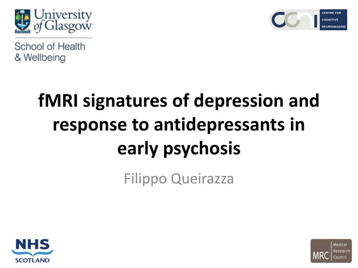 fmri signatures of depression and response