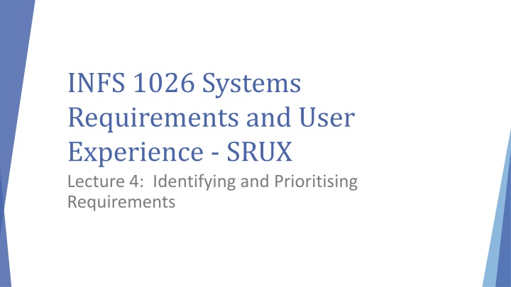 infs 1026 systems requirements and user