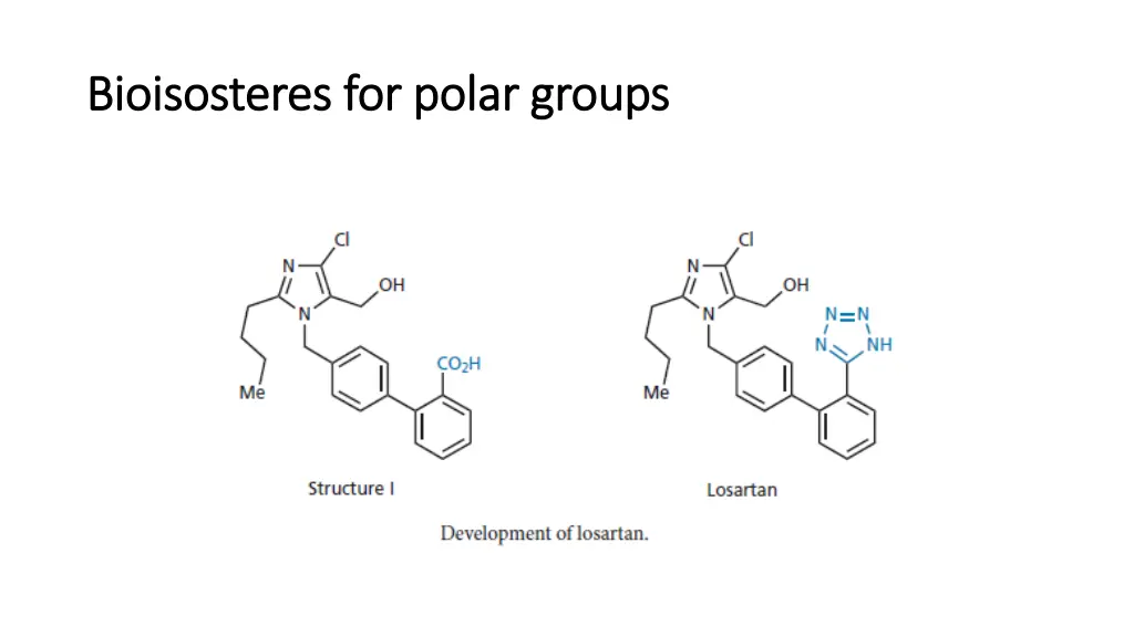 bioisosteres bioisosteres for polar groups 2
