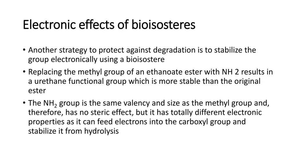 electronic effects of electronic effects