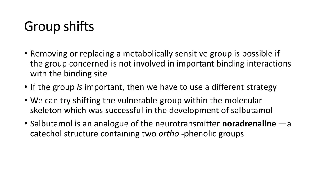 group shifts group shifts