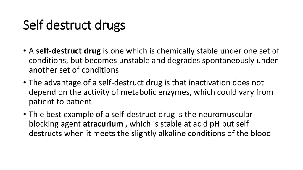 self destruct drugs self destruct drugs