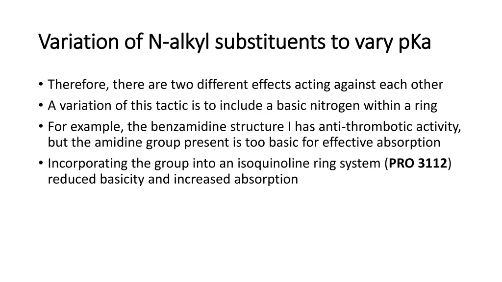 variation of n variation of n alkyl substituents 1