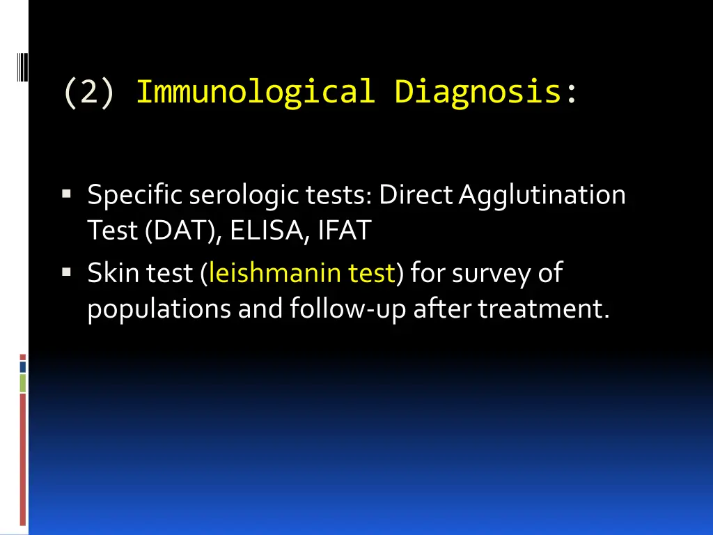 2 immunological diagnosis