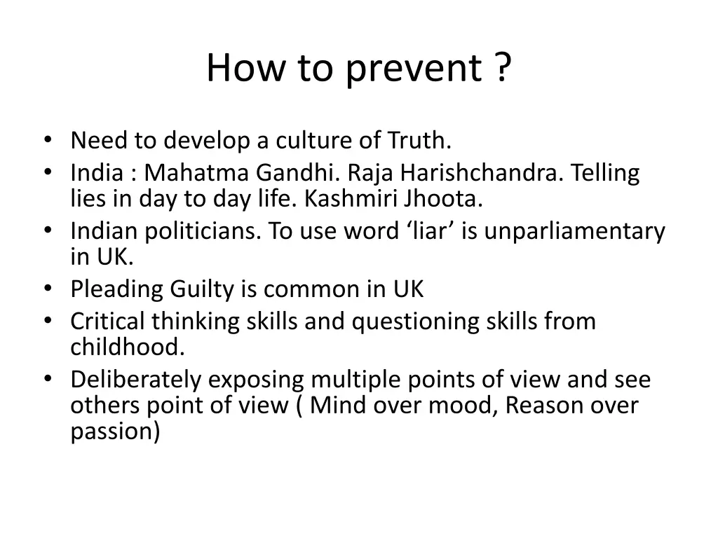 how to prevent
