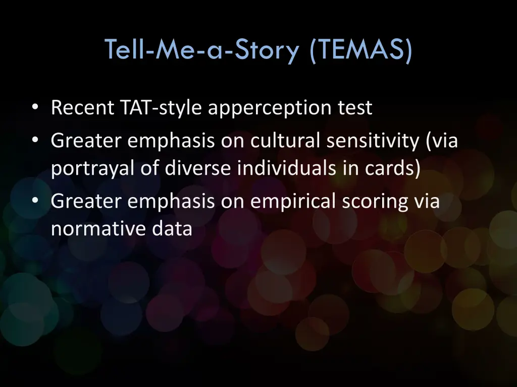 tell me a story temas