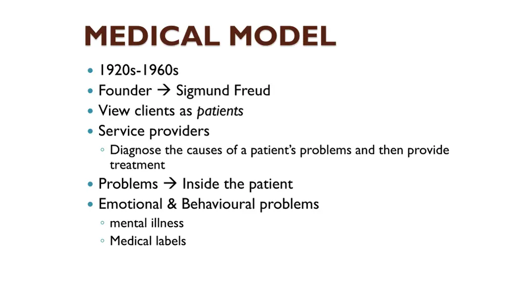 medical model 1